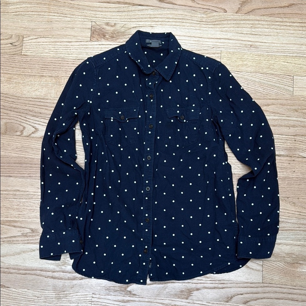 Eddie Bauer Button Down Women’s Polka Dot